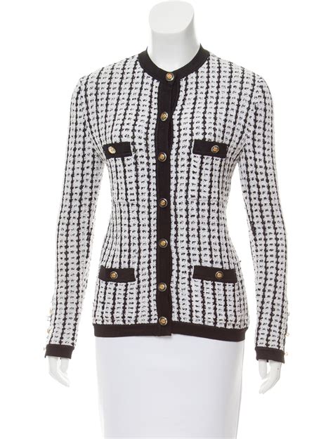 chanel inspired cardigan|ladies tweed chanel style jacket.